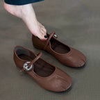 Damen elegante Ballerinas mit modischem Riemchen und dekorativem Schmuckdetail R&B