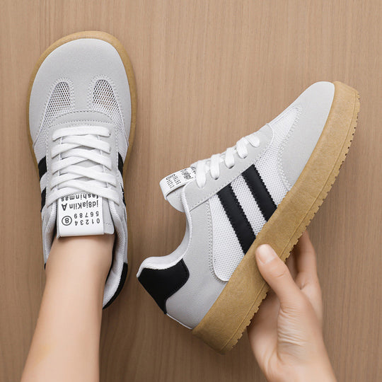 Damen Sportliche Sneaker mit flexibler Sohle und atmungsaktiver Mesh-Oberfläche R&B