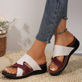 Damen Komfortable Clogs mit modischem Kreuzband-Design und ergonomischer Fußbettung R&B