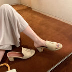 Damen elegante Slipper mit modischer Schleifenapplikation R&B