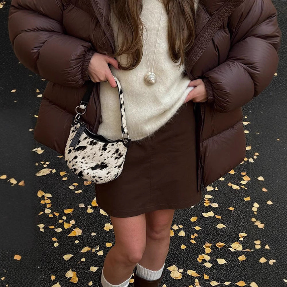 Damen Steppjacke im oversized Schnitt mit hohem Kragen und Taschen R&B