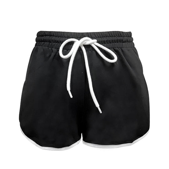 Damen Sportliche Shorts mit elastischem Bund und Kordelzug R&B