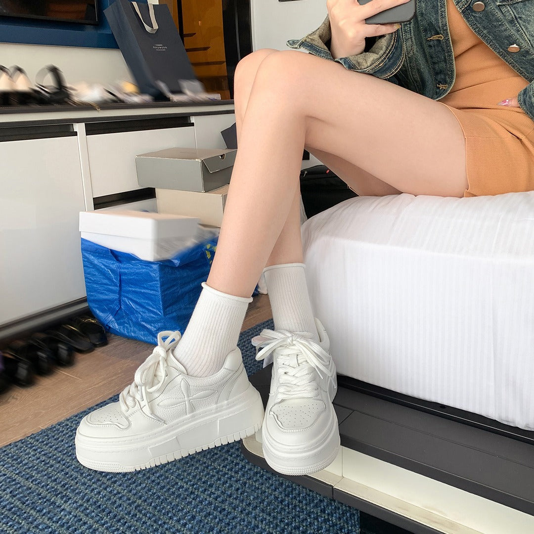 Damen modische Sneakers mit hochentwickeltem Plateau und atmungsaktivem Obermaterial R&B