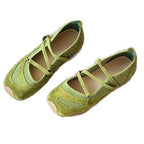 Damen Ballerinas mit flexibler Sohle und schickem Riemchendesign R&B