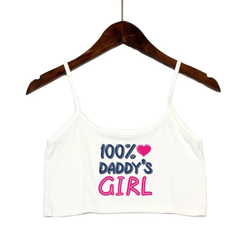 Damen modisches Crop-Top mit verzierten Trägern R&B