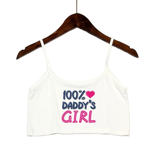 Damen modisches Crop-Top mit verzierten Trägern R&B