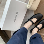 Damen Ballerinas mit dekorativem Riemchen