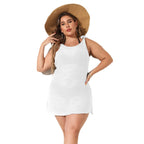 Damen luftiger Strandkleid mit besonderen Trägerdetails R&B