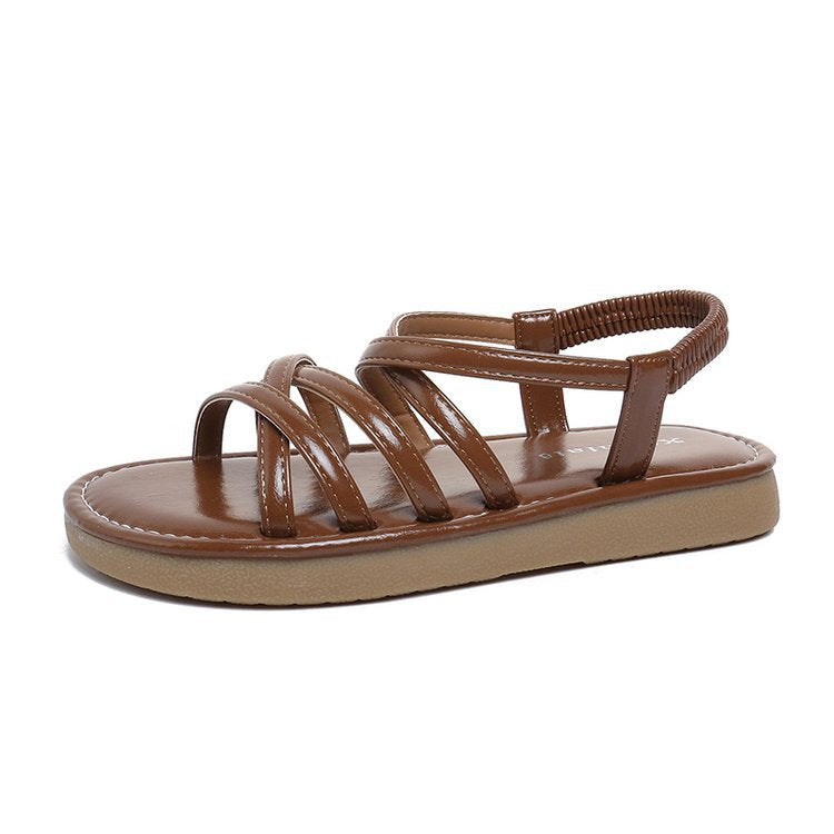 Damen bequeme Sommerschuhe mit verstellbarem Riemen R&B