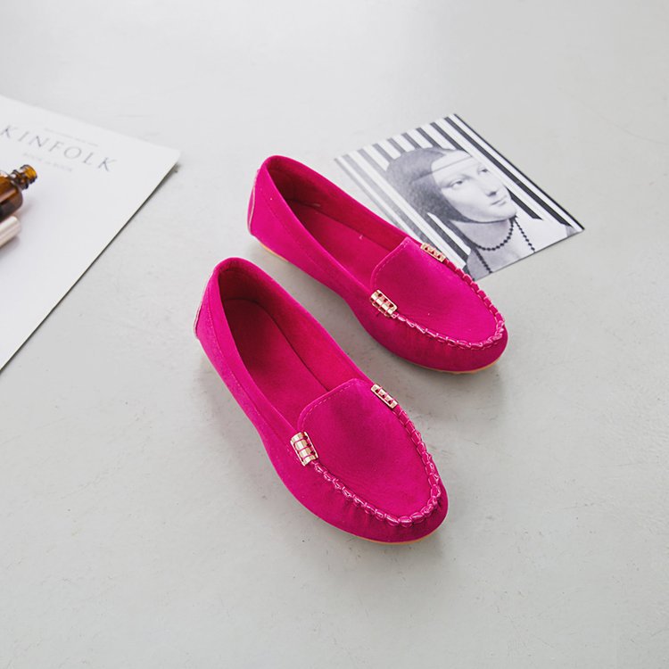 Damen nan bequeme Veloursleder Mokassins mit gepolsterter Innensohle R&B
