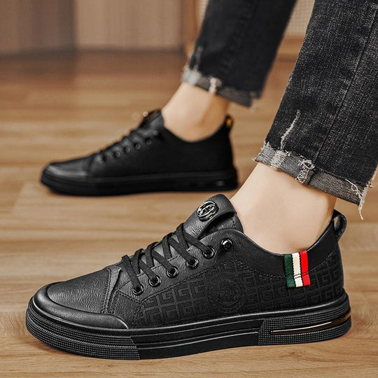 Damen modische Sneakers aus hochwertigem Leder mit strapazierfähiger Laufsohle R&B