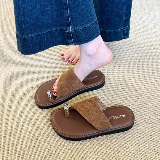 Damen modische Riemensandalen mit komfortablem Fußbett und zierlichem Design R&B