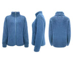 Damen Fleecejacke mit hohem Kragen und seitlichen Reißverschlusstaschen R&B