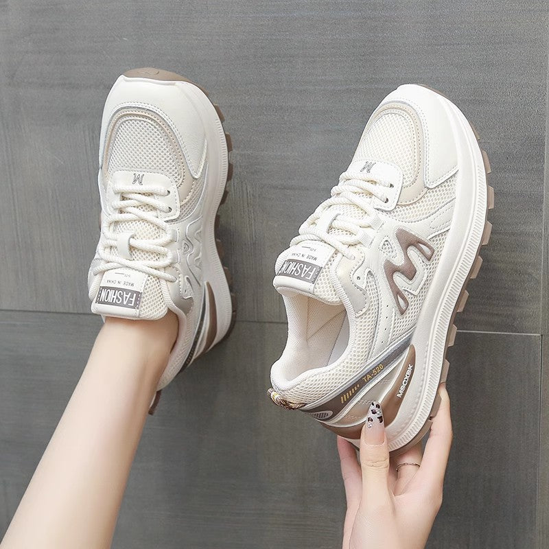 Damen Sneakers mit atmungsaktivem Mesh-Obermaterial und dämpfender Laufsohle R&B