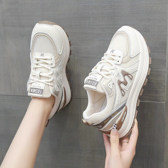 Damen Sportliche Sneakers mit atmungsaktiven Mesh-Elementen und ergonomischer Dämpfung R&B