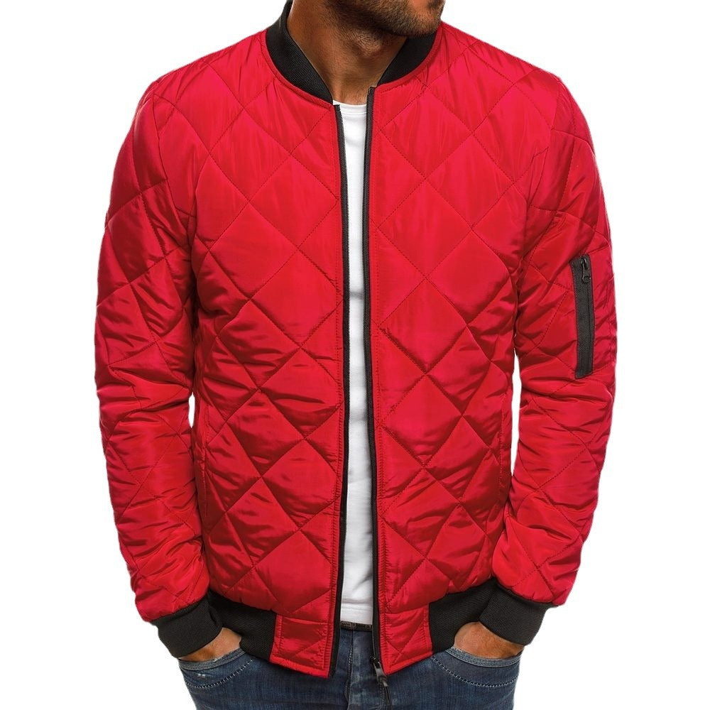 Herren Steppjacke mit praktischen Taschen und elastischen Bündchen R&B