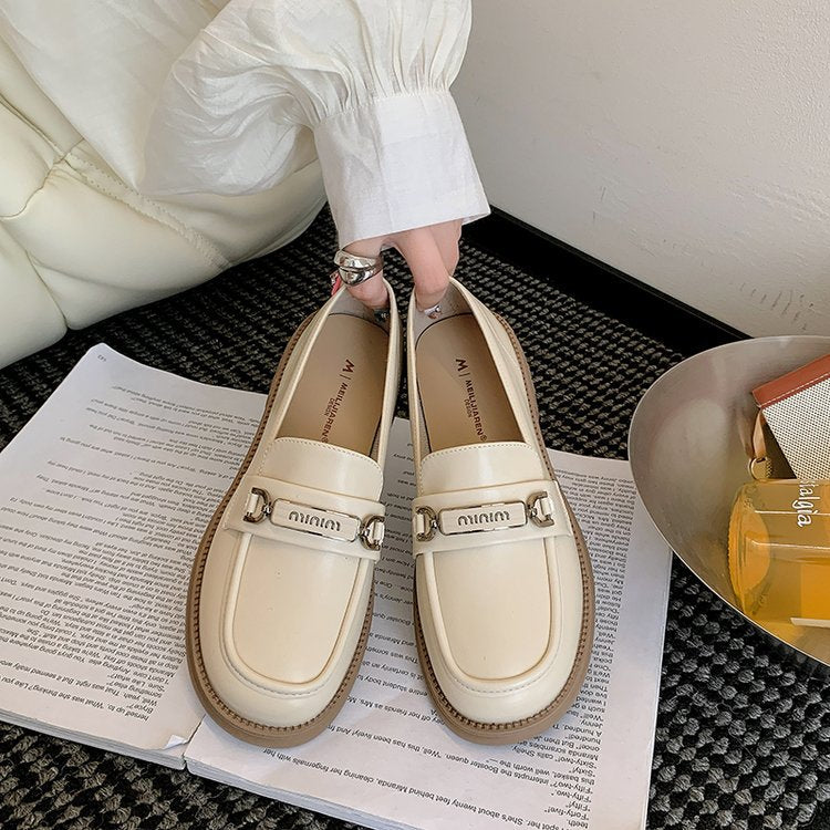 Damen Edle Loafer mit modischem Schnallenakzent und komfortabler Sohle R&B