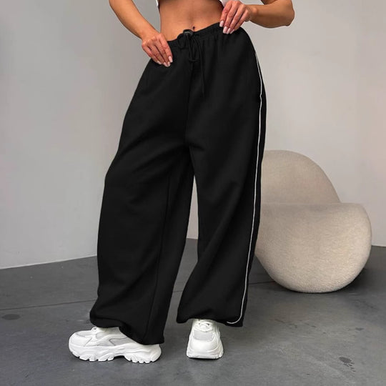 Damen Weite Sporthose mit elastischem Bund R&B