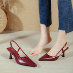 Damen stilvolle Slingback-Pumps mit schmalem Absatz