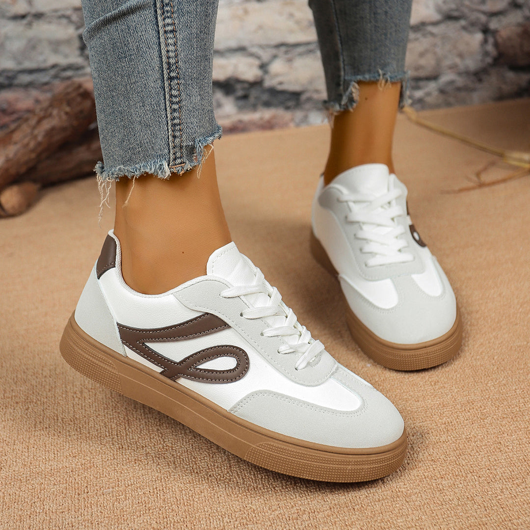 Damen Sneakers mit sportlichem Design und gepolsterter Sohle R&B