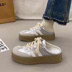 Damen Modische Plateau-Sneaker mit flexibler Sohle und atmungsaktivem Obermaterial
