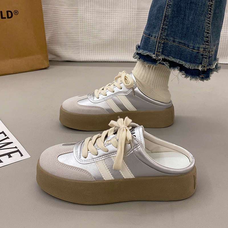 Damen Modische Plateau-Sneaker mit flexibler Sohle und atmungsaktivem Obermaterial