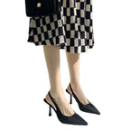 Damen Slingback-Pumps mit spitzem Absatz und schickem Design R&B