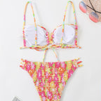 Damen Bandeau-Bikini mit verspieltem Rüschen-Design R&B