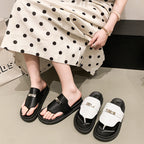 Damen Coole Zehentrenner-Sandalen mit modischem Riemen und ergonomischem Fußbett R&B