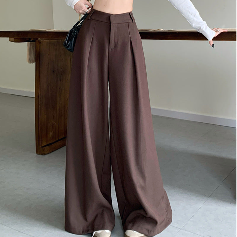 Damen Weite Palazzo-Hose mit elegantem Bund und komfortablem Sitzt R&B