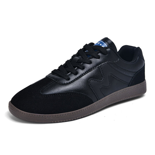 Unisex nan urbaner Tennis-Sneaker mit Veloursleder-Overlays gepolstertem Fersenkragen und vulkanisierter Gummisohle R&B