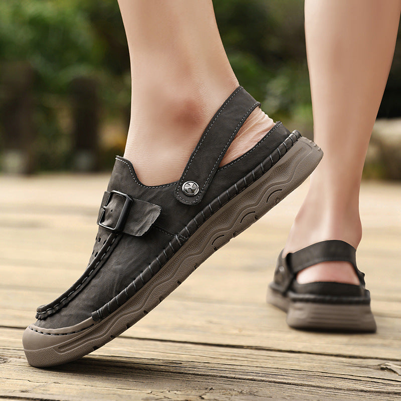 Damen Komfortable Clogs mit verstellbarem Riemen und atmungsaktiver Obermaterialstruktur R&B