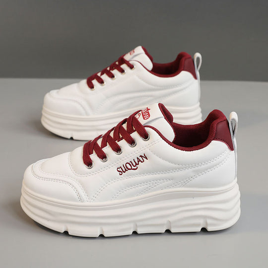 Damen Plattform Sneakers mit schockabsorbierender Sohle und atmungsaktiver Innenausstattung R&B