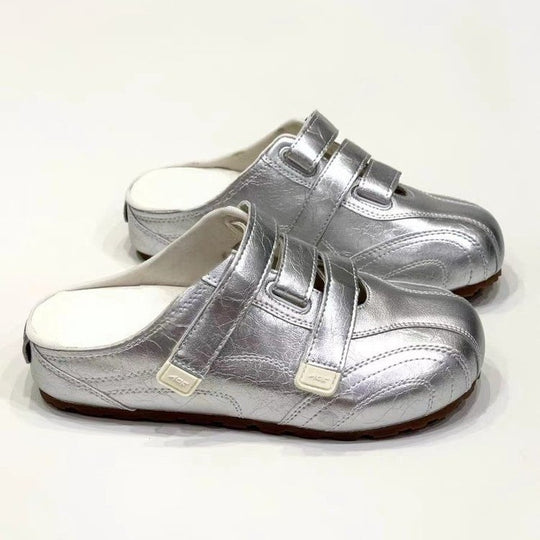 Damen Komfortable Clogs mit verstellbaren Klettverschlüssen und ergonomischem Fußbett R&B