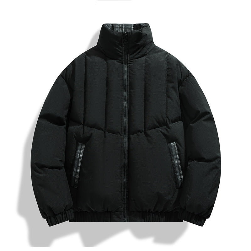 Herren isolierte Steppjacke mit hohen Kragen und praktischen Taschen R&B