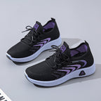 Damen atmungsaktive Laufschuhe mit flexibler Sohle und innovativem Obermaterial