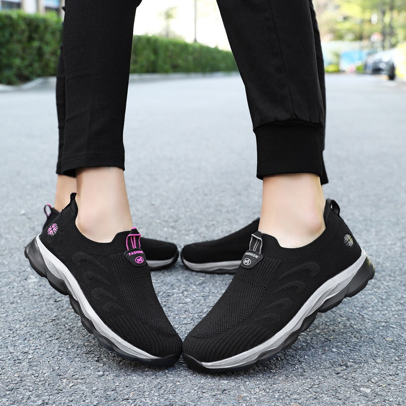 Damen Bequeme Slip-On Laufschuhe mit Elastischem Einstieg R&B