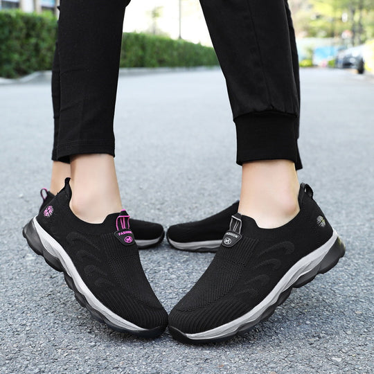 Damen Bequeme Slip-On Laufschuhe mit Elastischem Einstieg R&B