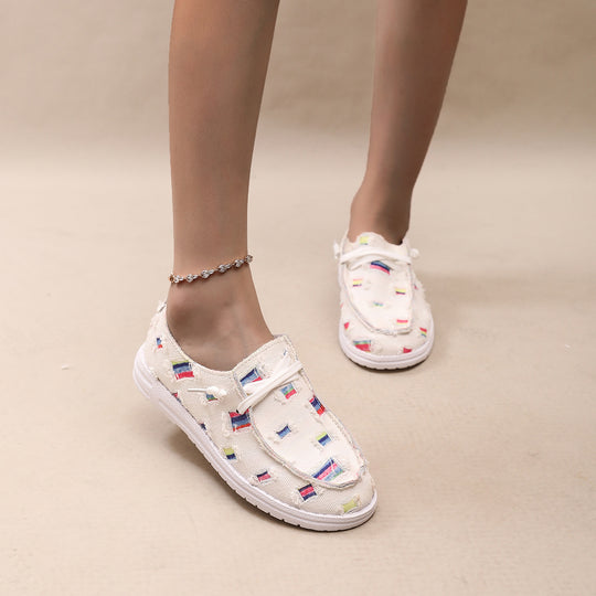 Damen Modische Sneaker mit einzigartigem Muster R&B