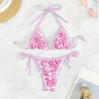 Damen Triangel-Bikini mit raffinierten Schnürdetails R&B