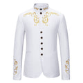 Herren Elegantes Blazer mit exquisiter Gold-Stickerei R&B