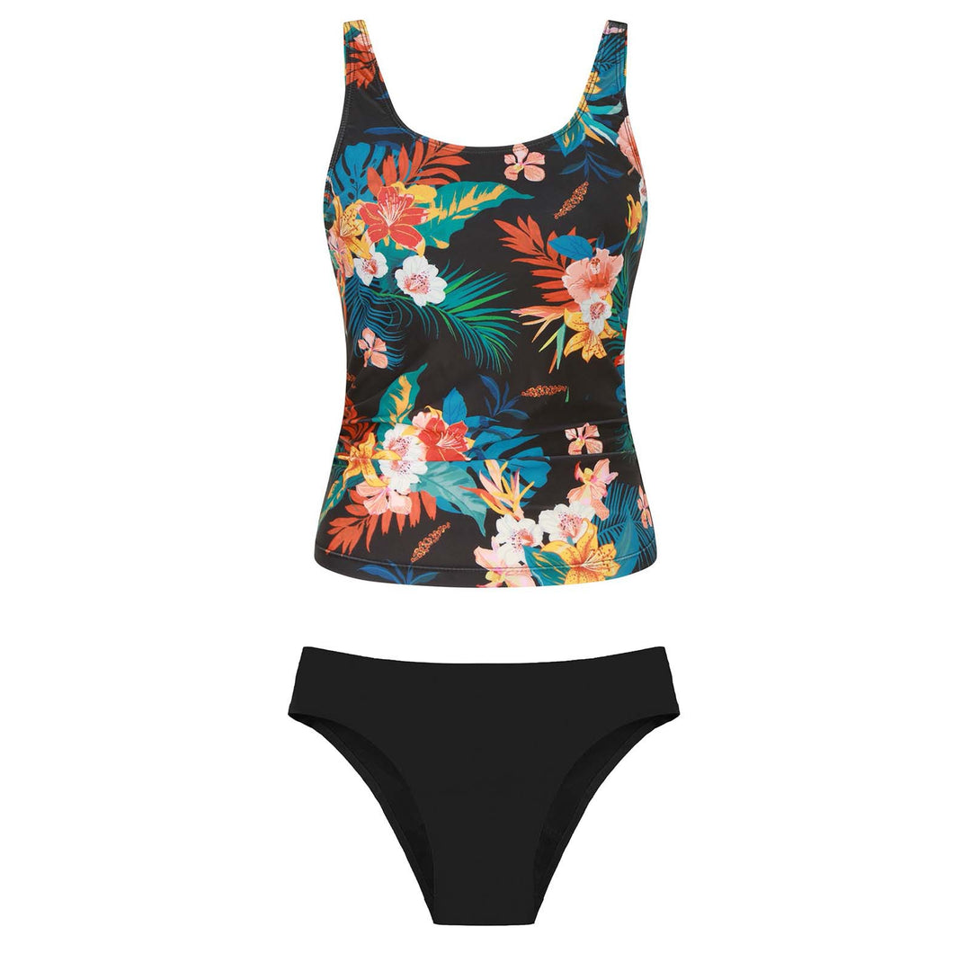 Damen Bikiniset mit floralem Oberteil und klassischem Unterteil R&B