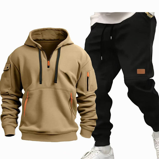 Herren Funktions-Hoodie und Jogginghose Set R&B