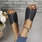 Damen Exklusive Slip-On Pantoletten mit modischem Schnitt und atmungsaktivem Obermaterial