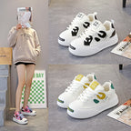 Damen modische und bequeme Sneakers mit hoher Sohle und klarem Design R&B