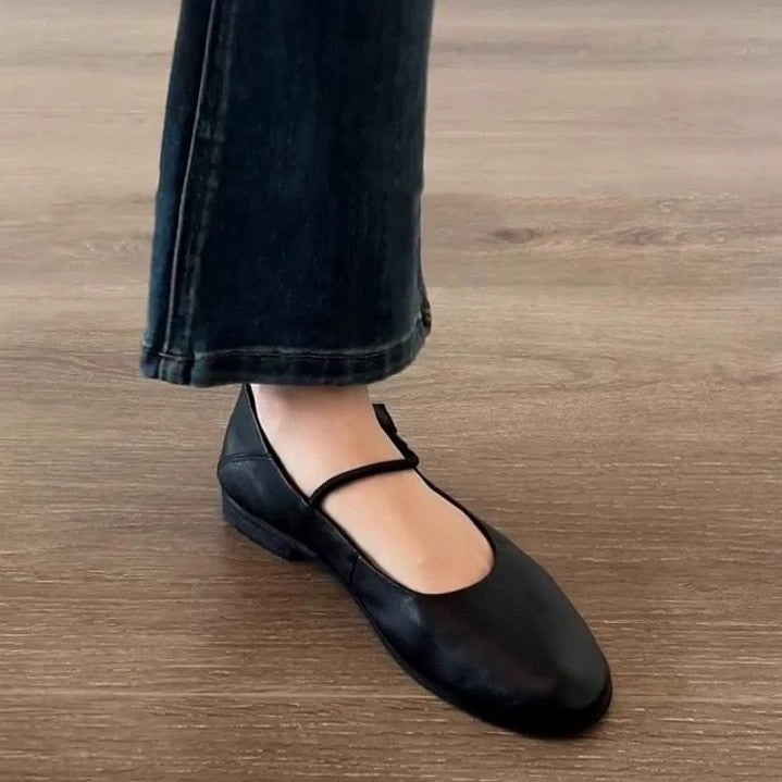 Damen elegante Ballerinas mit verstellbarem Riemen R&B