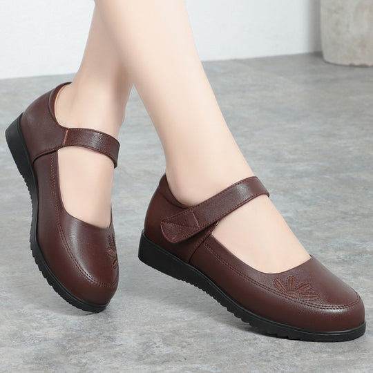 Damen elegante Mary Jane Schuhe mit modischem Riemen und bequemem Blockabsatz R&B