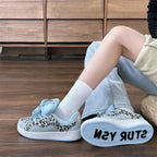 Damen Sportliche Sneakers mit modischem Leo-Muster und bequemer Dämpfung R&B