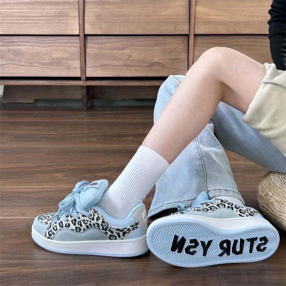 Damen Sportliche Sneakers mit modischem Leo-Muster und bequemer Dämpfung R&B