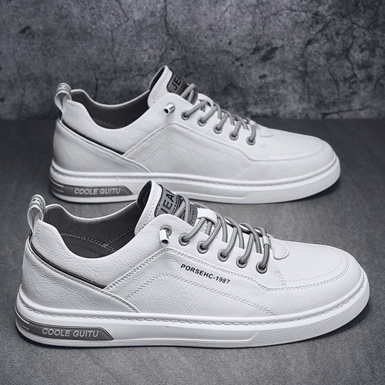 Damen moderne und sportliche Freizeitschuhe mit langlebigem Lederoberteil und atmungsaktiver Sohle R&B